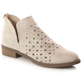 M.Daszyński Openwork Boots M. Daszyński San12b beige