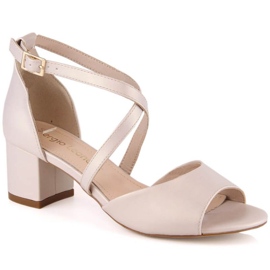 Høje hæle Sergio Leone SK367C beige