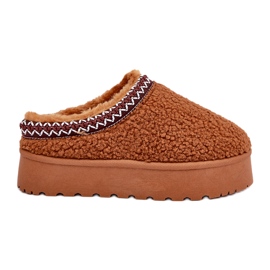 Seastar Camel Fåreskind Platform snestøvler med pels brun