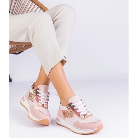 D/CEO Pink sneakers på platformen dekoreret med Sonata Glitter lyserød