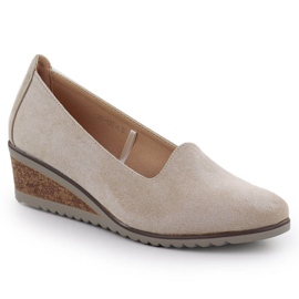 Sko til ruskind beige Potocki SZ12276