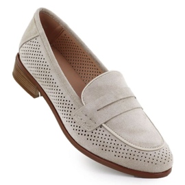 Openwork Suede Sko Lords Potocki SZ12585 Beige
