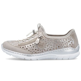 Rieker L32P6-90 Silver Openwork Sports Shoes sølv