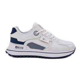 Sneakers Sneakers Sneakers Big Star NN274A103 Hi-Poly System White og Navy Blue hvid