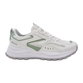 Women's Sports Shoes Big Star NN274A095 Hi-Poly System White-Green System hvid