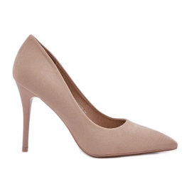 Klassisk Eco Simonable High Heels beige
