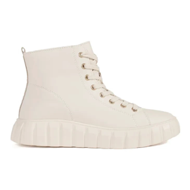 Goodin Højt lys -være kvinders sneakers på platformen beige