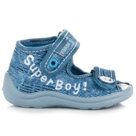 Viggami Denimsko med velcro blå