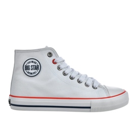 Sneakers Women's High Shoes Big Star NN274660 White hvid