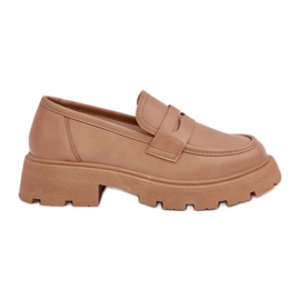 Kvinders loafers med Eco Leather Beige