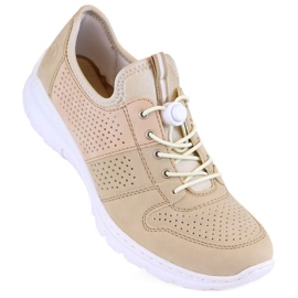 Rieker L3254-62 beige sportssko