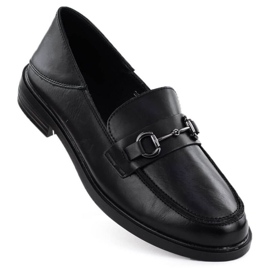 Moccasin -sko med en Vinceza 18107 -dekoration sort
