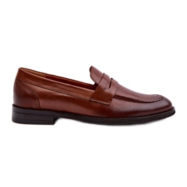 Loafers i læder til mænd Zazoo 1570/1 brun