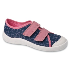 Befado børnesneakers med velcro 772Y012 pink/marineblå