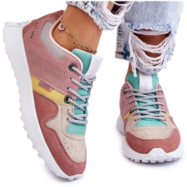 Big Star Kvinders store stjerne sneakers pink-beige lyserød
