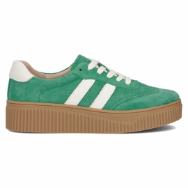 Læder sneakers Filippo DP6776/25 grøn ruskind