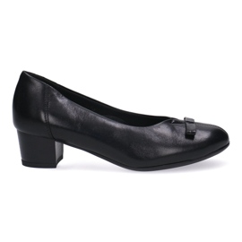 Læder Classic Pumps Women's Black Face Kostex 2134-K 10 sort