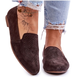 S.Barski Ruskind Komfortable Loafers Brun Giovana