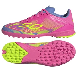 Adidas F50 League IE3755 Pink fodboldsko lyserød