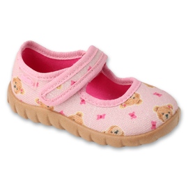 Befado Pink Children’s Stenbels 460p018 i en bamse lyserød