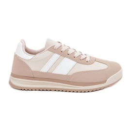 Beige damesneakers sportssko