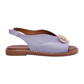 Kvinders sandaler med fladhælet Eco Blue Eco blå