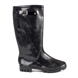 Shelvt Sorte lakerede kvinders galoshes
