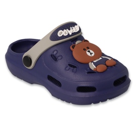 Befado Børns Navy Blue Flip Flops 159p112 Bears blå