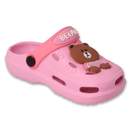 Befado Pink Children's Flip Flops 159p115 Bears lyserød