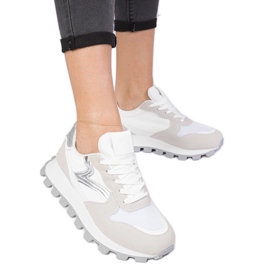 Kvinders hvide sports -sneakers