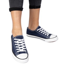 Navy Classic Women's Sneakers blå