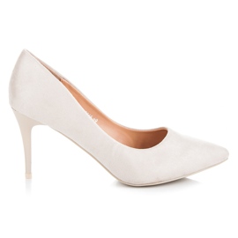Ideal Shoes Ruskind høje hæle brun