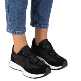 Sorte sportssneakers til kvinder