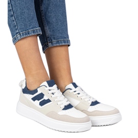 Hvidblå sneakers kvinders sneakers