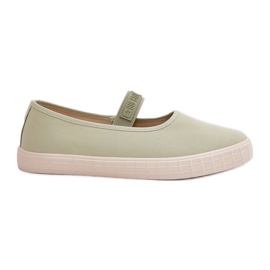 Big Star Kvinders store stjerne NN274604 lysegrønne sneakers