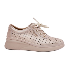 Vinceza Kvinders læder sportssport sport sovende sovende sko gylden