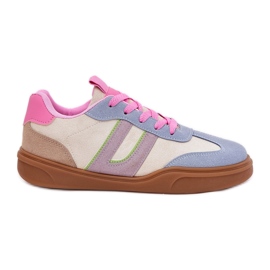 Kvinders sneakers med Eco Suede Multicolor beige