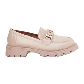 Kvinders loafers med Eco Leather Beige
