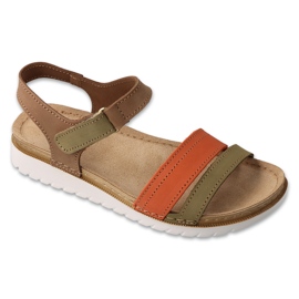 Befado Women's Leather Sandals 158d291 Brown brun