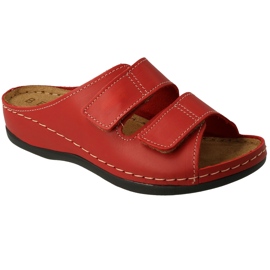 Dr.orto Befado Women's Leather Slippers 158d283 Rød