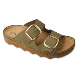 Befado Women's læder hjemmesko 179d007 Grøn
