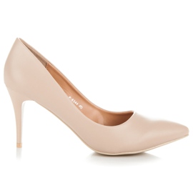 Ideal Shoes Beige høje hæle
