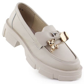 Læder kvinders hæle filippo dp610 læder beige