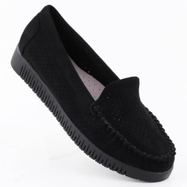 Moccasins Openwork Looms Black Potocki 25-11316 sort