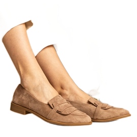 Brown Women's Classic Loafers fra Ekozamszu brun