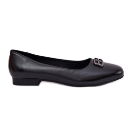 Vinceza Elegant kvinders ballerinaer med dekoration af Vincez 62206 sort