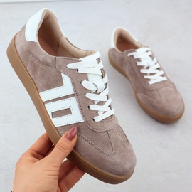 Sportssko Suede Beige Vinceza 79517