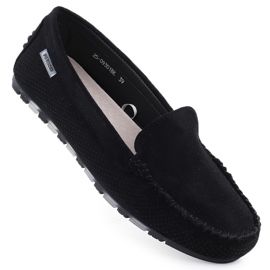 Moccasins Kvinders ruskosko Black Potocki WL09301 sort