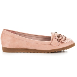 Seastar Loafers med frynser lyserød