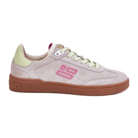 Suede sportssko til kvinder D.Franklin DFSH387005 Trooped White hvid